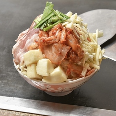 豚キムチチーズもんじゃ