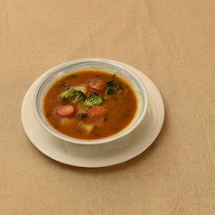 ベジタブルカレーVegetableCurryライス又はナン又は50円プラスでナンとライス付き