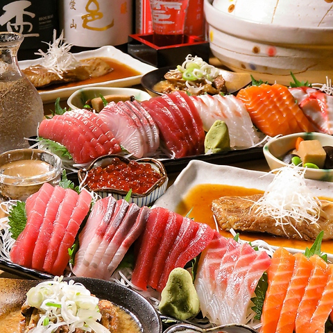 ご宴会なら居酒屋がくへ！！海鮮鍋やお刺身、日本酒の種類も豊富♪