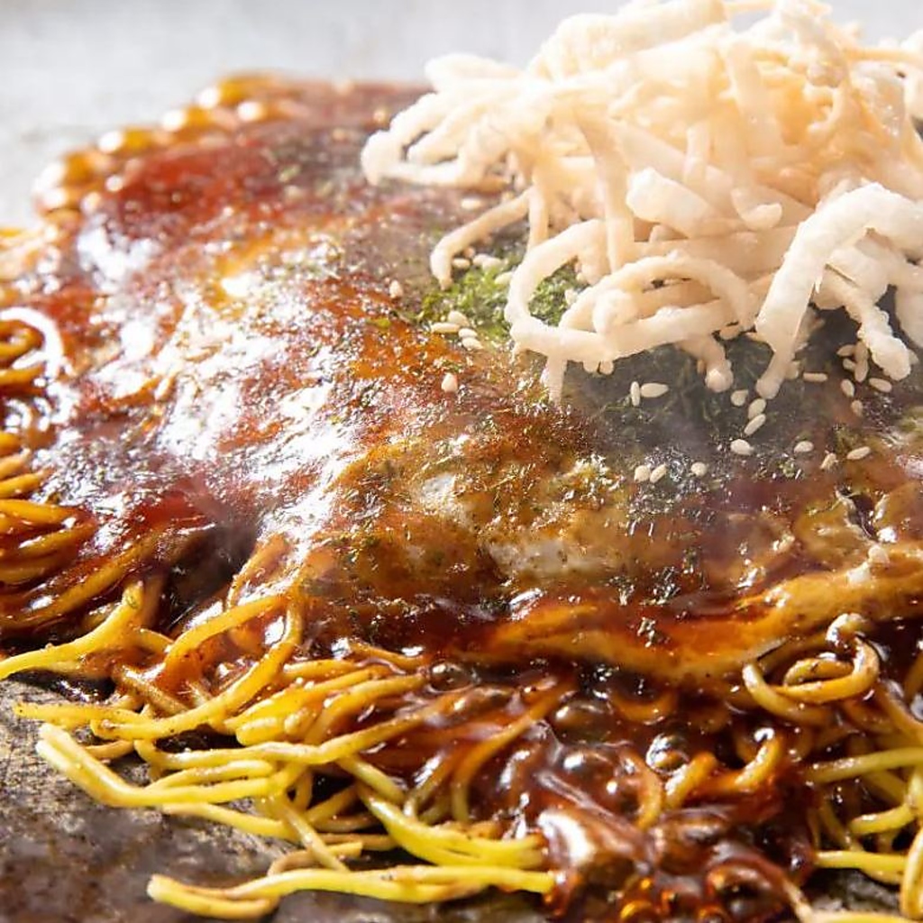 広島名物『お好み焼き』ももちろんご用意◎他店にはないグルテンフリーのお好み焼きもございます！