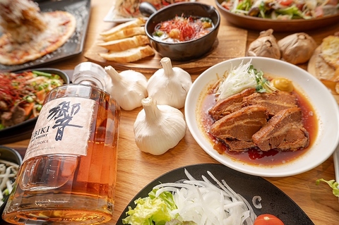 鮮魚のカルパッチョやお肉も楽しめるコース