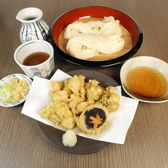 【“秋”限定】きのこ天ぷらせいろ・温うどん