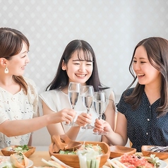 女子会に最適なお洒落でスタイリッシュな空間！