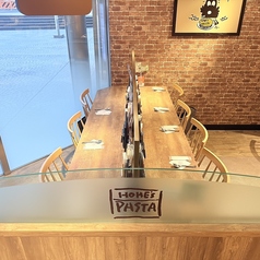 カウンター席です。