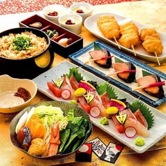 本まぐろと名古屋飯 花かるたのコース写真
