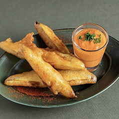 ナスのフリット&ガスパチョソース