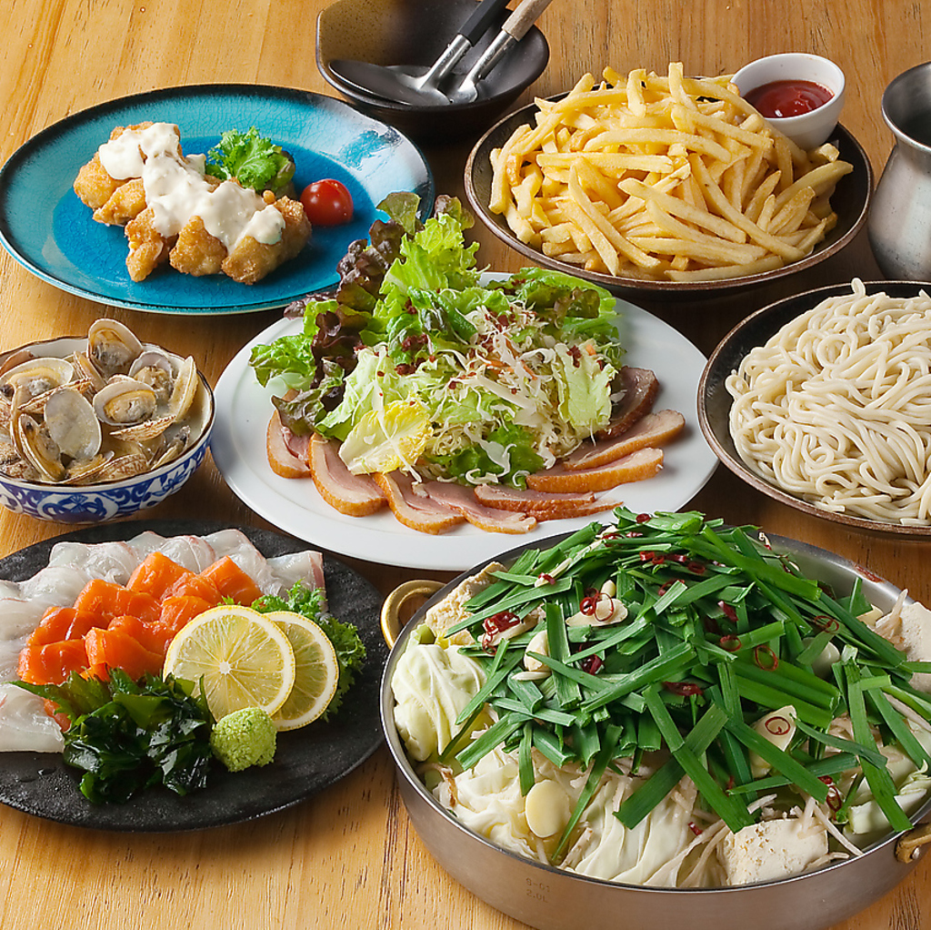 定番の食べ飲み放題に加え、宴会向け飲み放題付きコースも充実のラインナップ