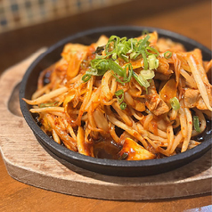 豚キムチの鉄板焼き