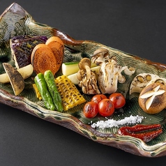 厳選彩り野菜の炭火焼き　７種