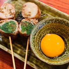 すき焼き串（卵黄付き）