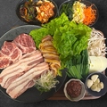 料理メニュー写真 韓国サムギョプサルBBQセット(2~3人前盛り)