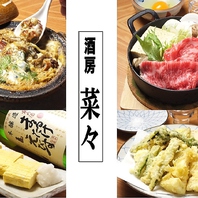 市場で仕入れた旬の魚と野菜を使った店長自慢料理！！