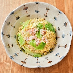 蟹レタスチャーハン