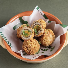 うずらの半熟たまごのスコッチエッグ