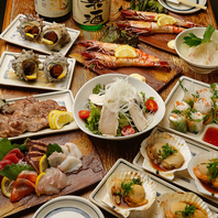 名物「炉端焼き」を堪能する飲み放題付きコースあり◎