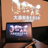 【2F貸切時のみ】大型スクリーンにマイクも有♪お好きな映像でサプライズ演出にも◎