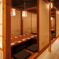 【完全個室】【扉付個室】多数ご用意しております。