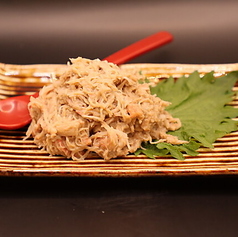 蟹味噌のつまみ
