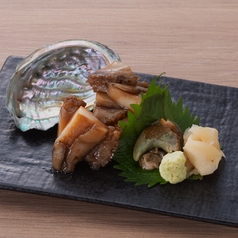 まるごと蒸しあわびの雪崩寿司