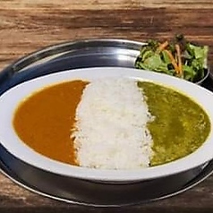 ダブルカレーライスセット