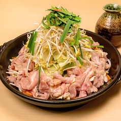 鶏肉と野菜の甘辛陶板鍋