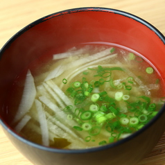 みそ汁／わかめスープ／たまごスープ／もやしスープ