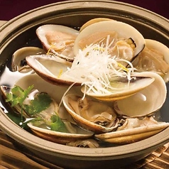 「新潟銘酒 八海山」アサリ酒蒸し