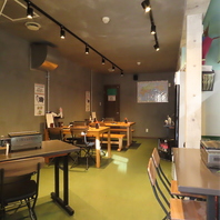 落ち着いた雰囲気の当店♪