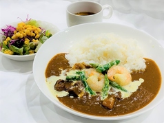 Cランチ【海老とアスパラのポークカレー】
