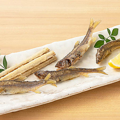 若鮎と新ごぼう唐揚げ
