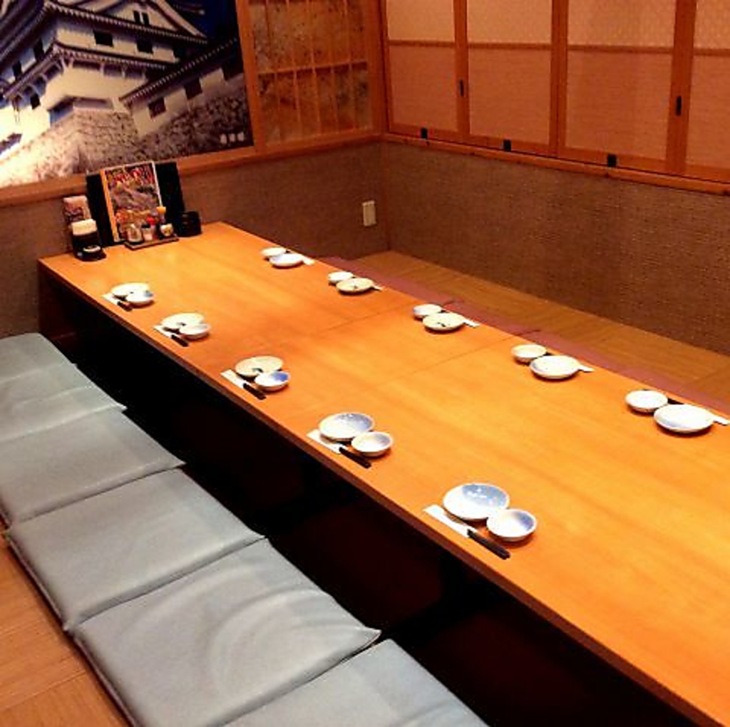 お座敷個室は最大20名様までOK！※写真は系列店です。