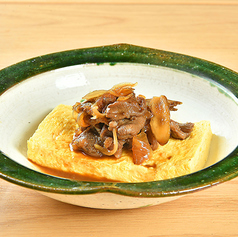 和牛赤身時雨煮半熟出汁巻き玉子