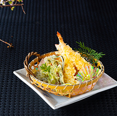 山菜と海老の天婦羅