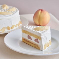 “岡山白桃”のショートケーキ