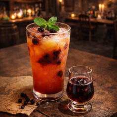 果肉入りカシスオレンジ（追いシロップ付き / ノンアル）