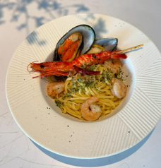 海鮮ペペロンチーノ