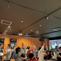 代表戦も大勢で観戦可能！