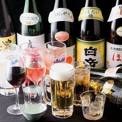 《種類豊富》ビールから日本酒、焼酎、ワインまで