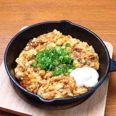 熱々スキレットで納豆卵とじ