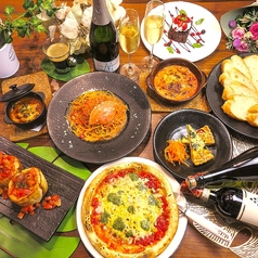 隠れ家カフェ エバーグリーン パスタ&スイーツのコース写真