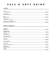 CAFE/SOFT DRINK