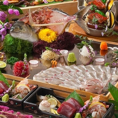 地酒とイカの活き造り 熊本 魚蔵のコース写真