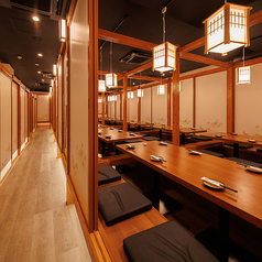 名様から団体様までご利用可能です。想い出に残るようなご宴会をお過ごし頂けるよう心を込めてお作りするお食事とお酒をご用意してお待ちしております。