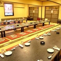 大人数歓迎！一体感のある宴会を