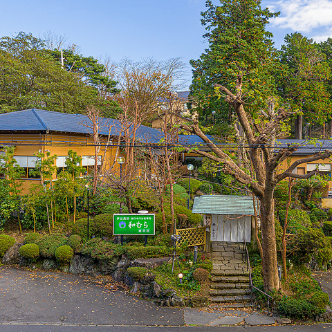 鯉が優雅に泳ぐ美しい日本庭園を眺めながら落ち着いた雰囲気で食事ができる和食店