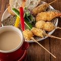 料理メニュー写真&nbsp;濃厚ウニソースで食べる串カツ　ウニージョ