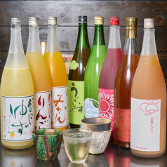 ブラッドオレンジ梅酒・白い梅酒・ジャスミン梅酒・完熟にごり梅酒・庭のうぐいす鶯とろ・本日の梅酒