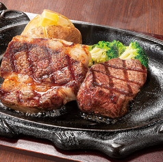 黒毛和牛サーロインステーキ100g＆フィレステーキ100g
