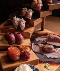 ボルタ名物!階段肉寿司七種盛り合わせ