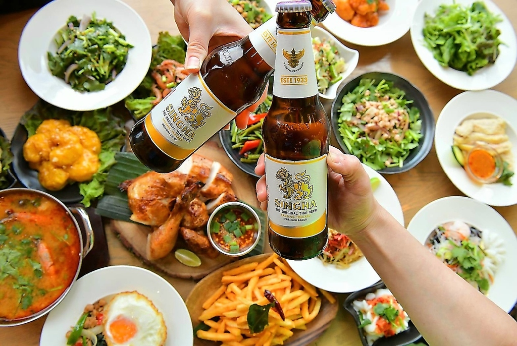 【シンハービール】×【本格タイ料理】×【オリジナルタイ料理】×【カジュアル】